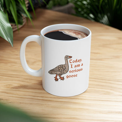 Serious Goose Ceramic Mug