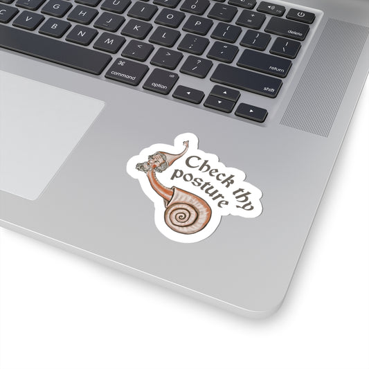 Check Thy Posture Sticker