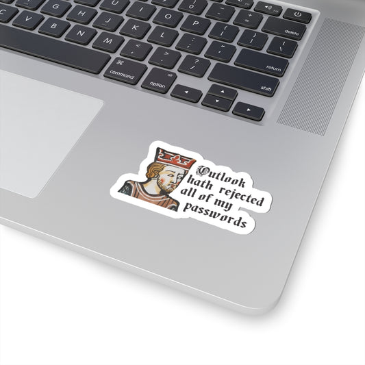 Outlook Password Sticker