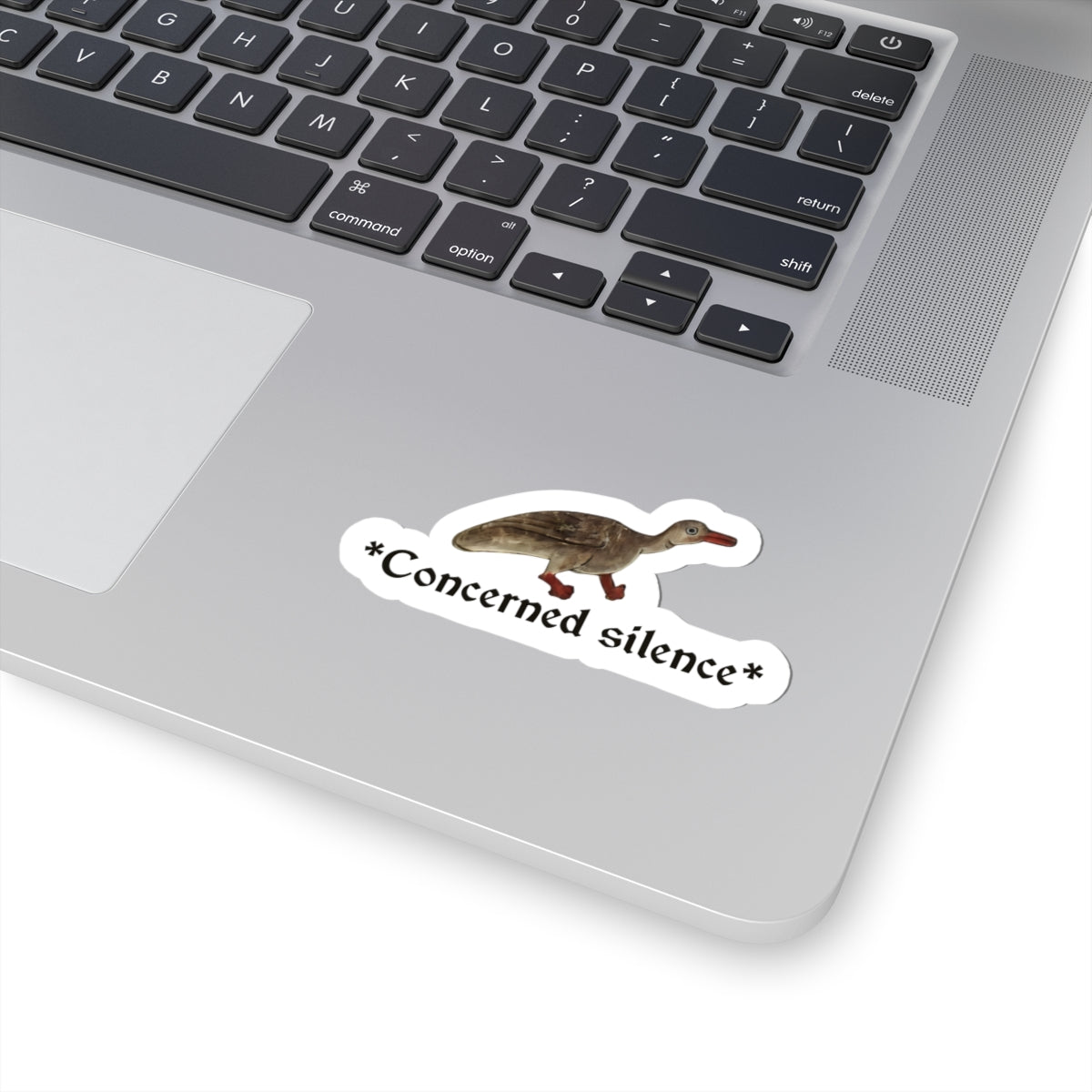 Concerned Silence Sticker