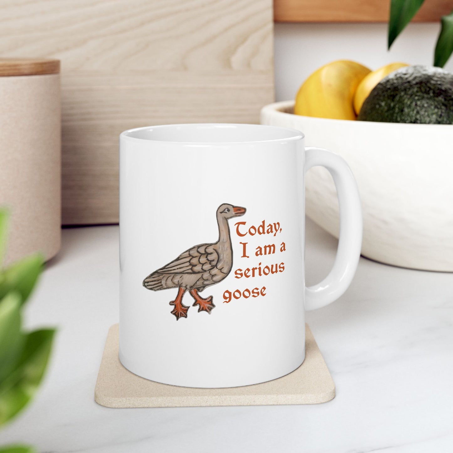 Serious Goose Ceramic Mug
